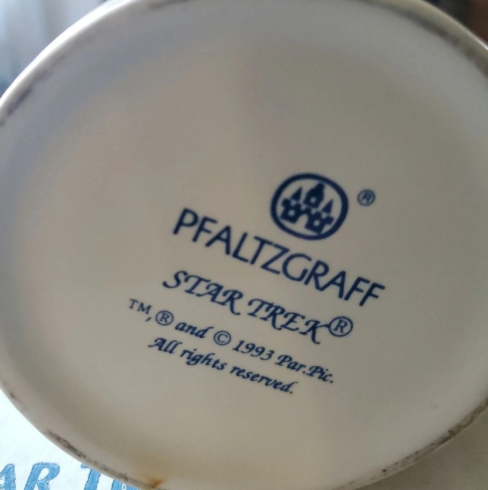 Star Trek Pfaltzgraff Plate & Coffee Mug - Picture 6 of 8